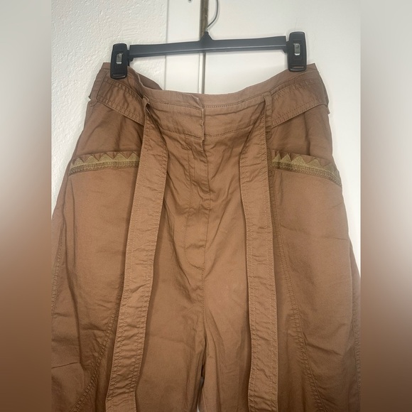 Anthropologie Ellie Embroidered Utility Pants Size  14 new with tag - Picture 6 of 12